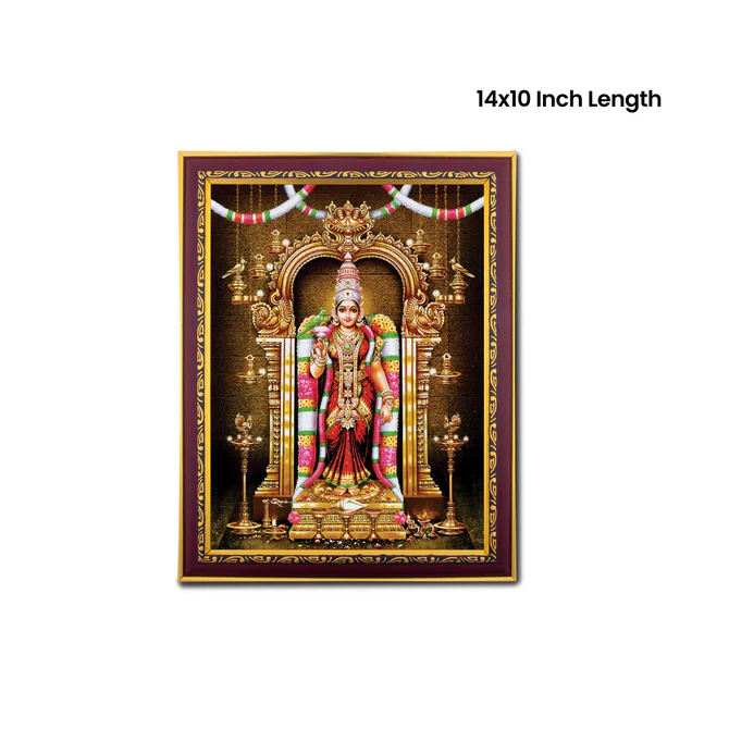 Meenakshi Amman Photo Frame – 10 Inch